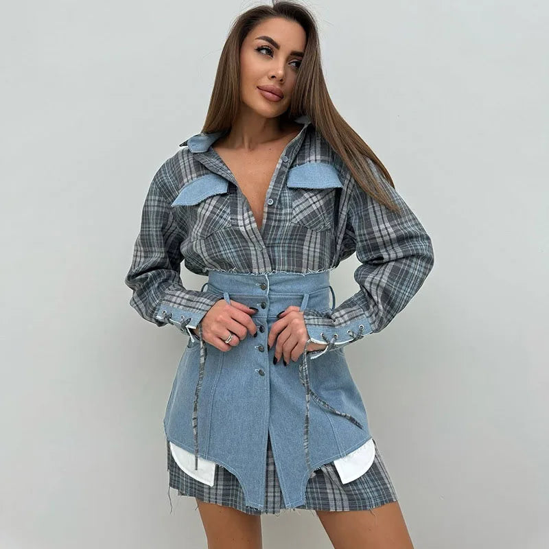 Conjunto Royal Plaid