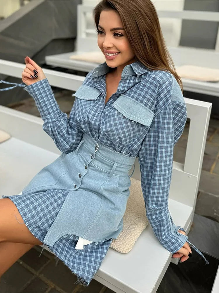 Conjunto Royal Plaid